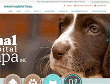 Tablet Screenshot of animalhospitaltampa.com